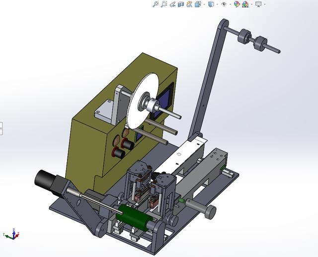 电子元件包装机构3D图纸 Solidworks设计(图1)