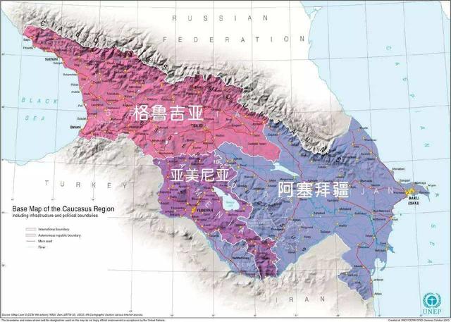 高加索(caucasus)是指黑海和里海之间的高加索山脉地区,分为北