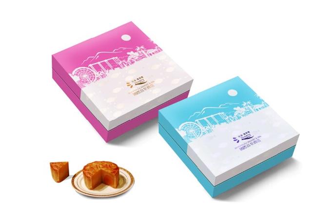中国风轻奢风格的月饼礼盒包装设计，简单大气吸引眼球(图2)
