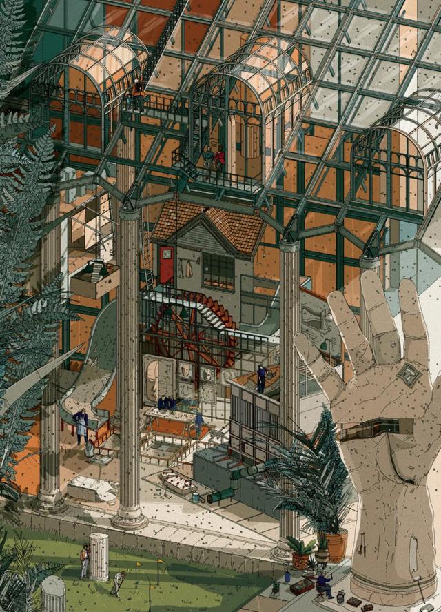 艺术与设计 - 魔幻都市:伦敦建筑师的超现实主义建筑插图