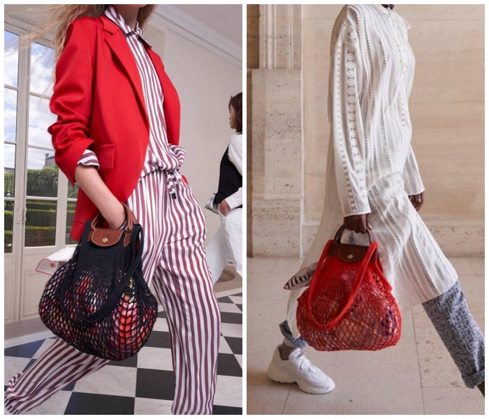 longchamp fishnet shopper price