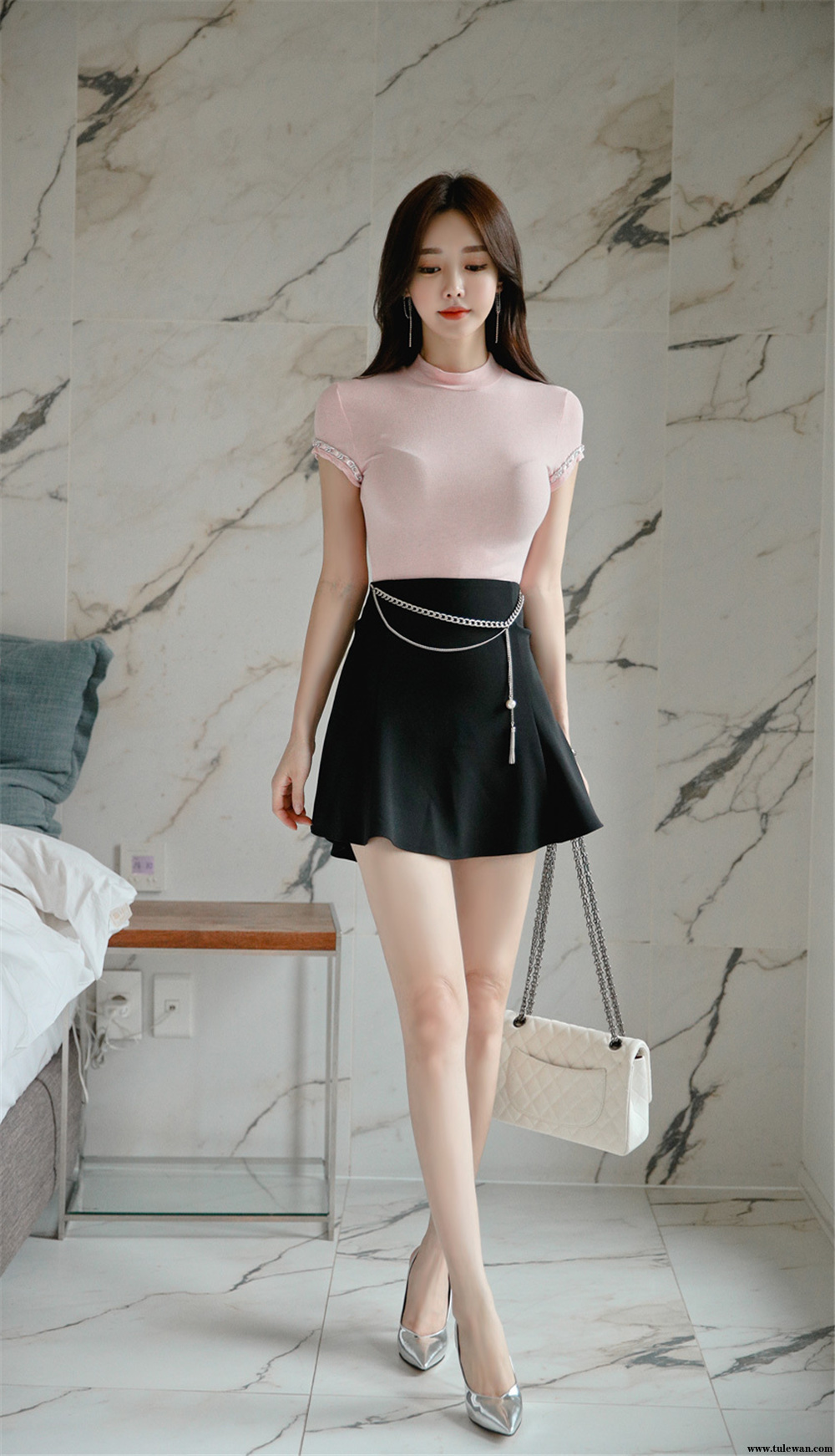 孙允珠丨粉黛梦幻初恋芭比短袖打底衫