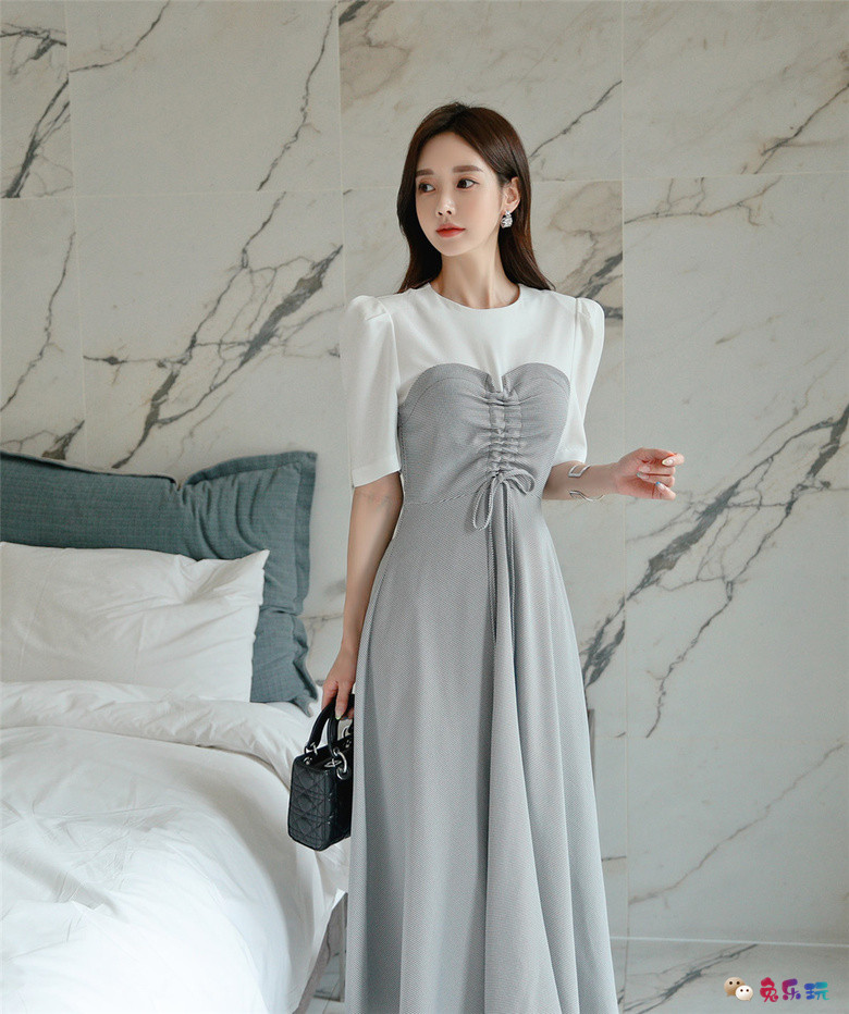 孙允珠丨田纳西俏皮青春高腰百褶长裙