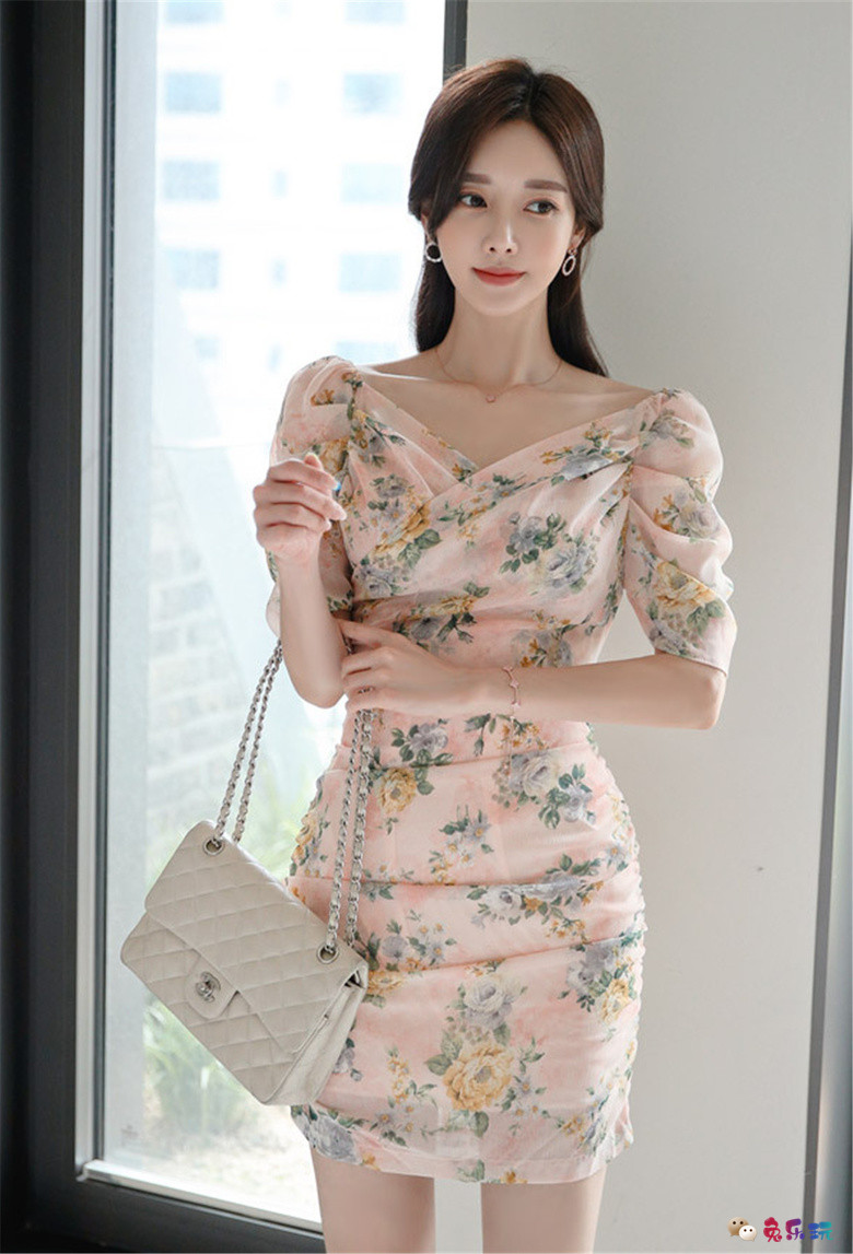 孙允珠丨雨梦绿帘粉黛娇莺花堤古典裙