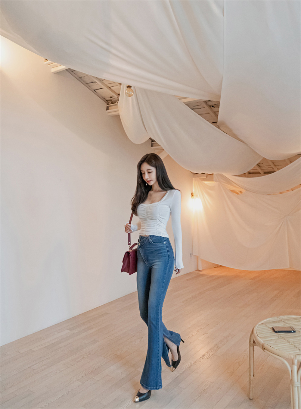 孙允珠丨芝麻螺纹水磨石典雅酷炫西装