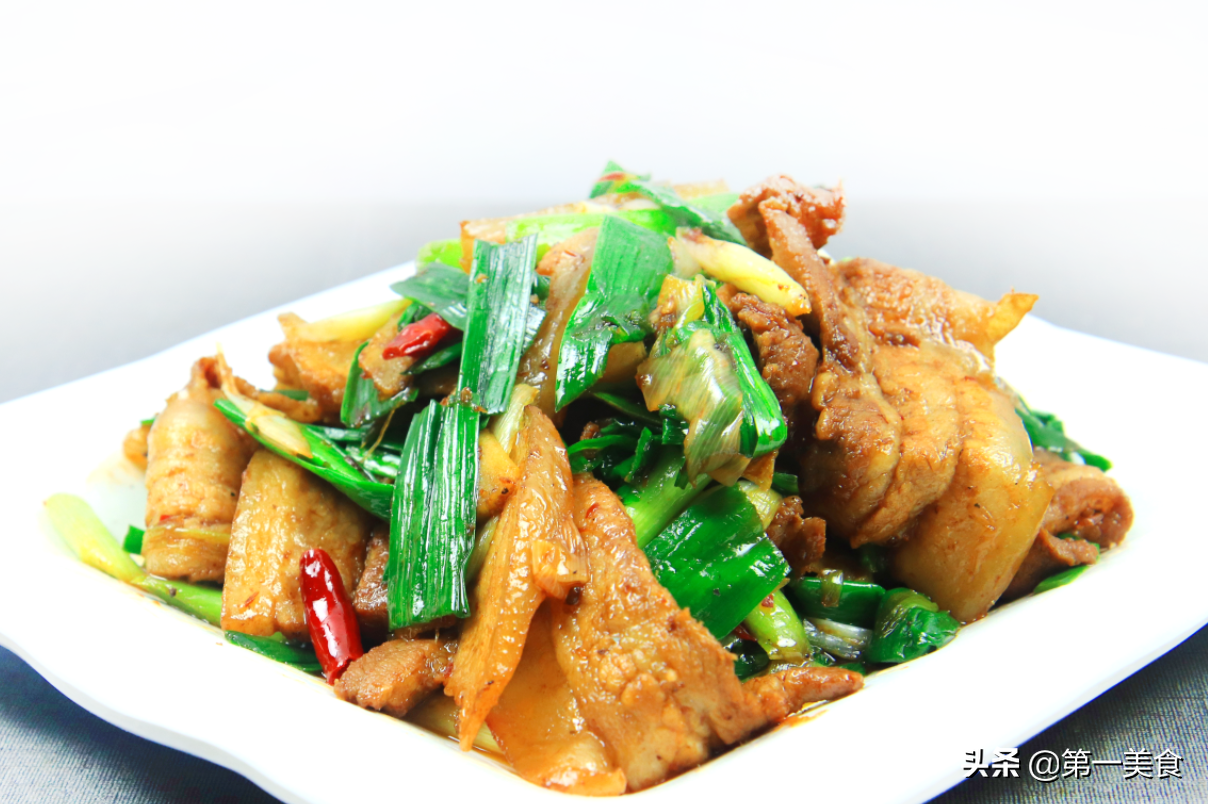 The Soul Of Sichuan Cuisine Garlic Sprouts Twice Cooked Pork Sliced Thick And Too Greasy But