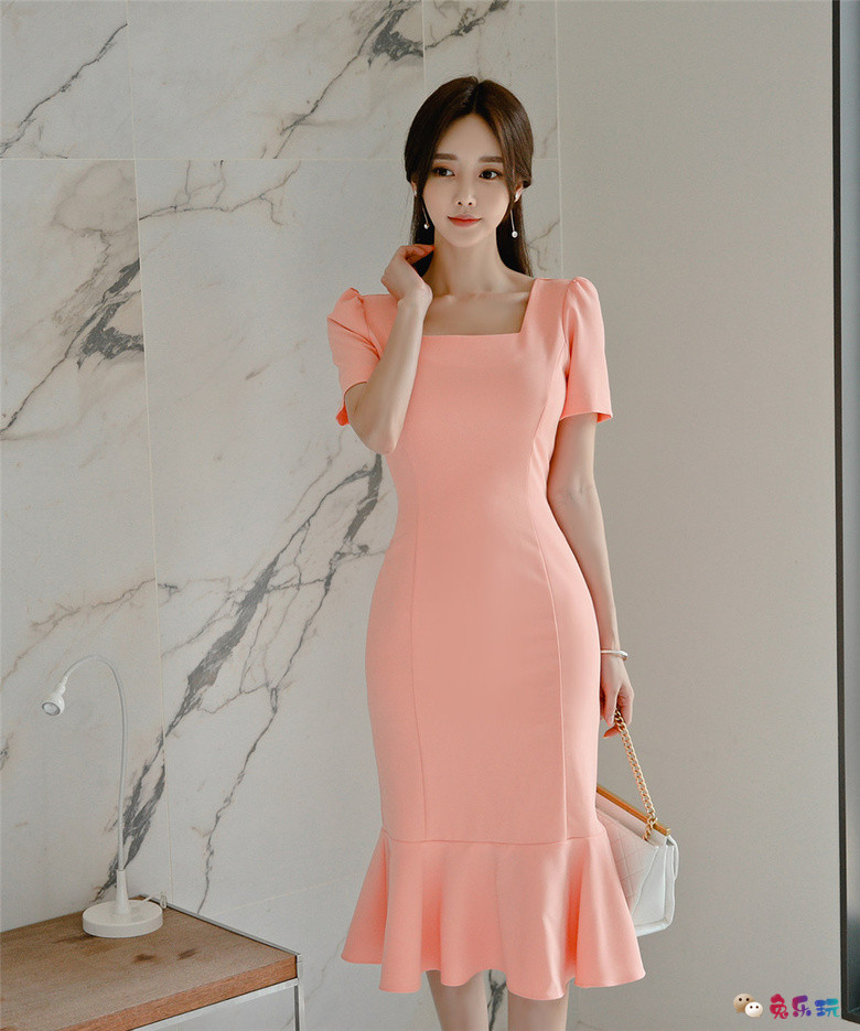 孙允珠丨彼得堡棉花蜜糖浪漫鱼尾摆裙