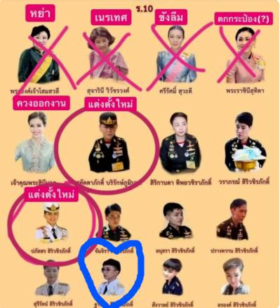 The poster of Maid Suthida and the king of Thailand, her short 