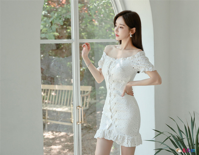 孙允珠：雪黛蔷薇波尔卡曼妙古典礼裙